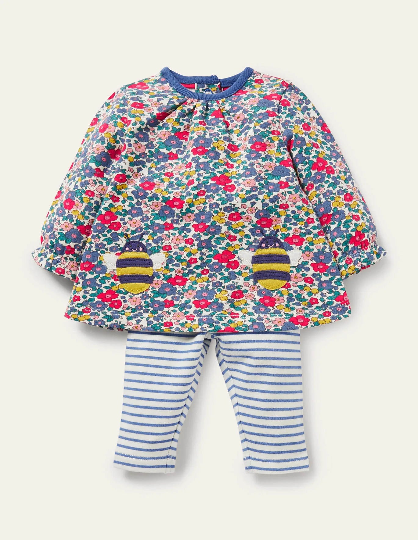 Baby Boden Supersoft Play Set in Multi Sky Apple Blossom