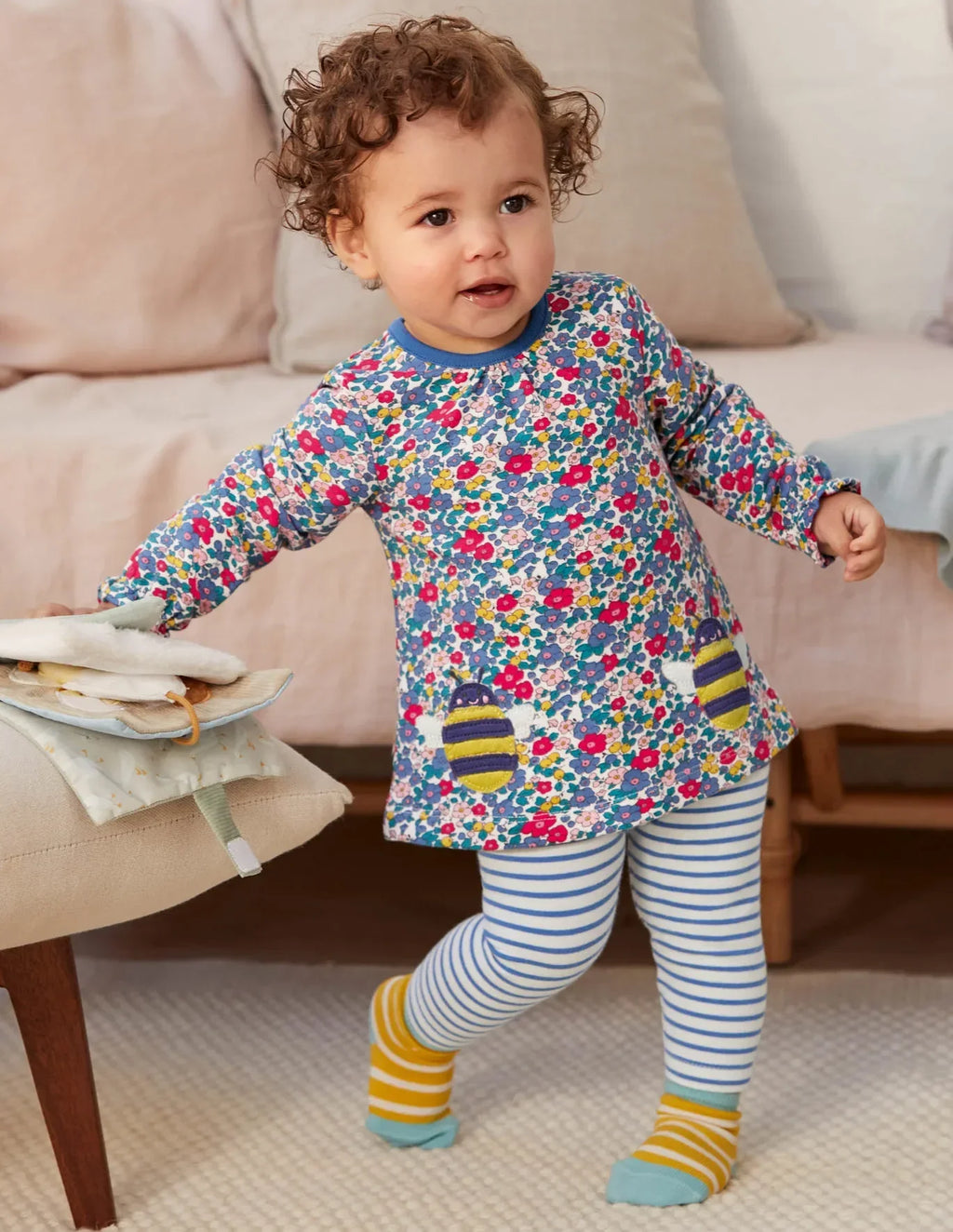 Baby Boden Supersoft Play Set in Multi Sky Apple Blossom