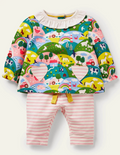 Baby Boden Supersoft Jersey Playset in Multi Coastal Farm