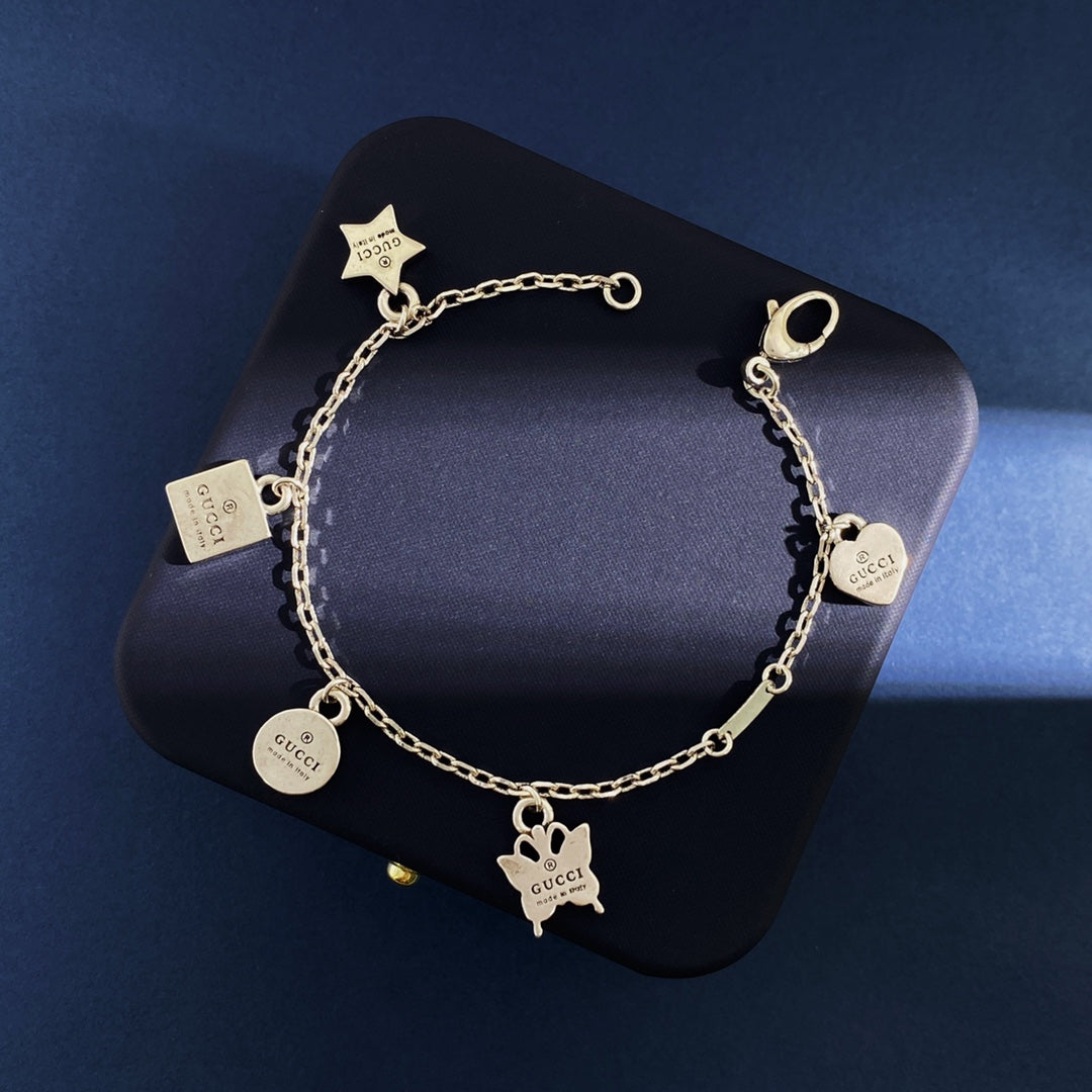 18K Double Gucci Letter Bracelet